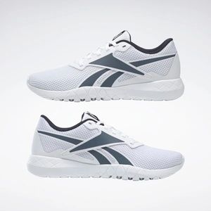 EUC Reebok Flexagon Energy 3 Training Shoes Sneaker Tennis White Navy